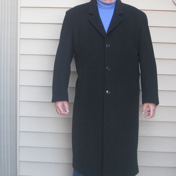 BELK/Parisian Classic Overcoat (44 Long) Black - Picture 7 of 15